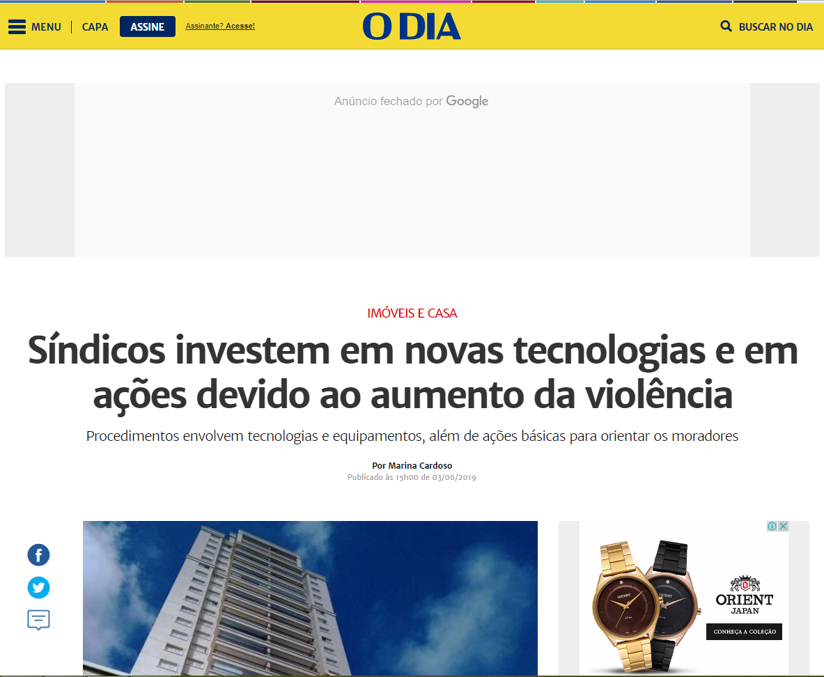 O DIA: NOVAS TECNOLOGIAS E SEGURANÇA