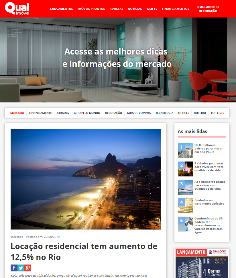 REVISTA QUAL IMÓVEL: LOCAÇÃO RESIDENCIAL