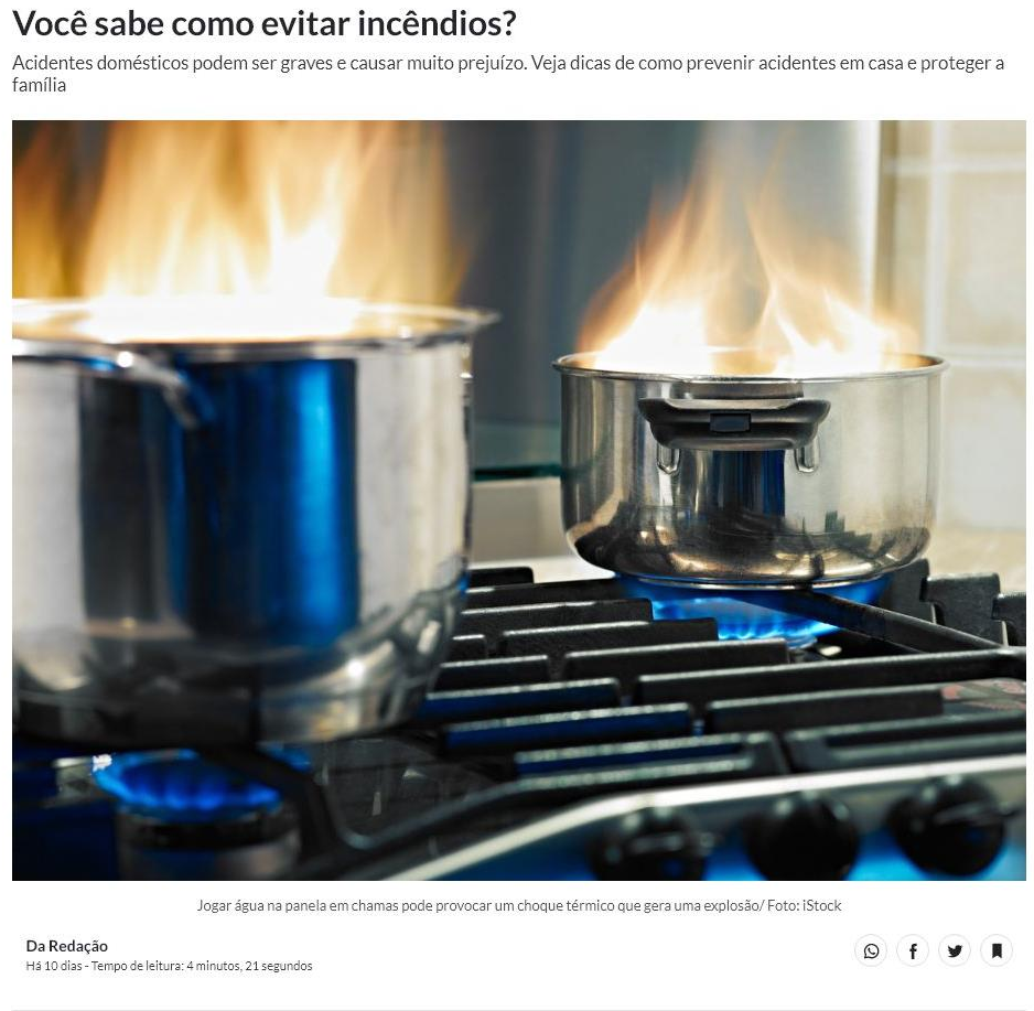 ESTADÃO: VOCÊ SABE COMO EVITAR INCÊNDIOS?