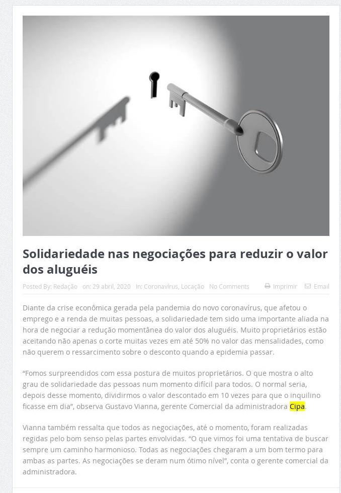 MERCADO IMOBILIÁRIO -PR: NEGOCIAÇÃO DOS ALUGUÉIS